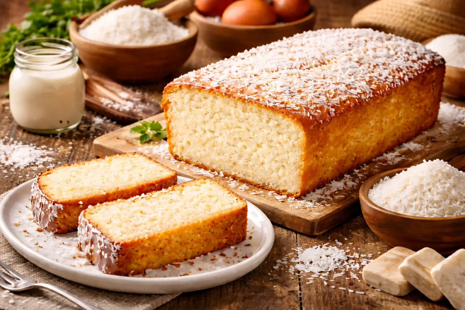 Bolo de arroz delicioso