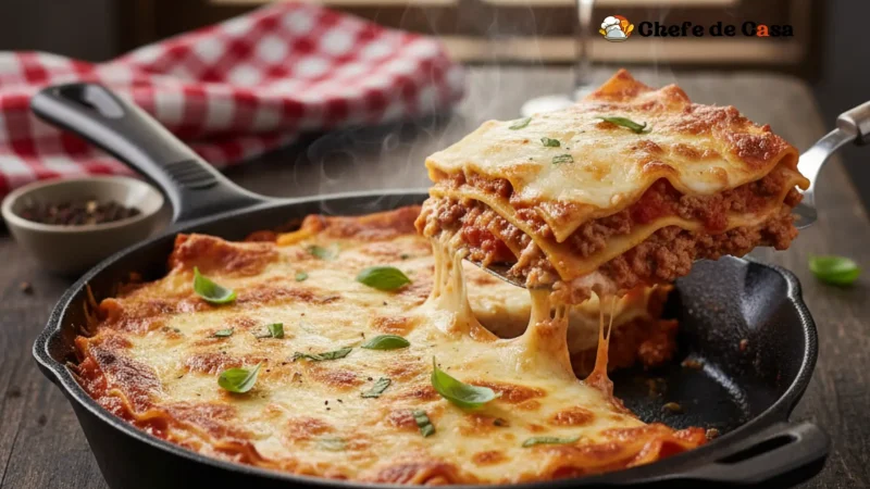 Lasanha de frigideira