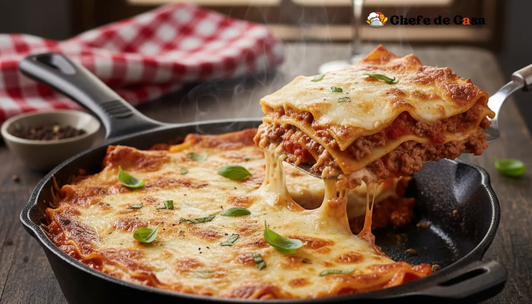 Lasanha de frigideira