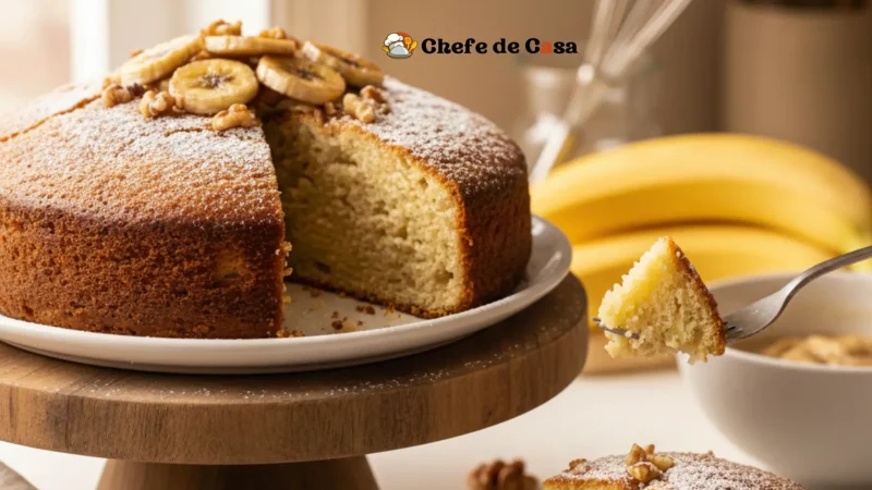 7 truques para um bolo de banana saboroso e fácil