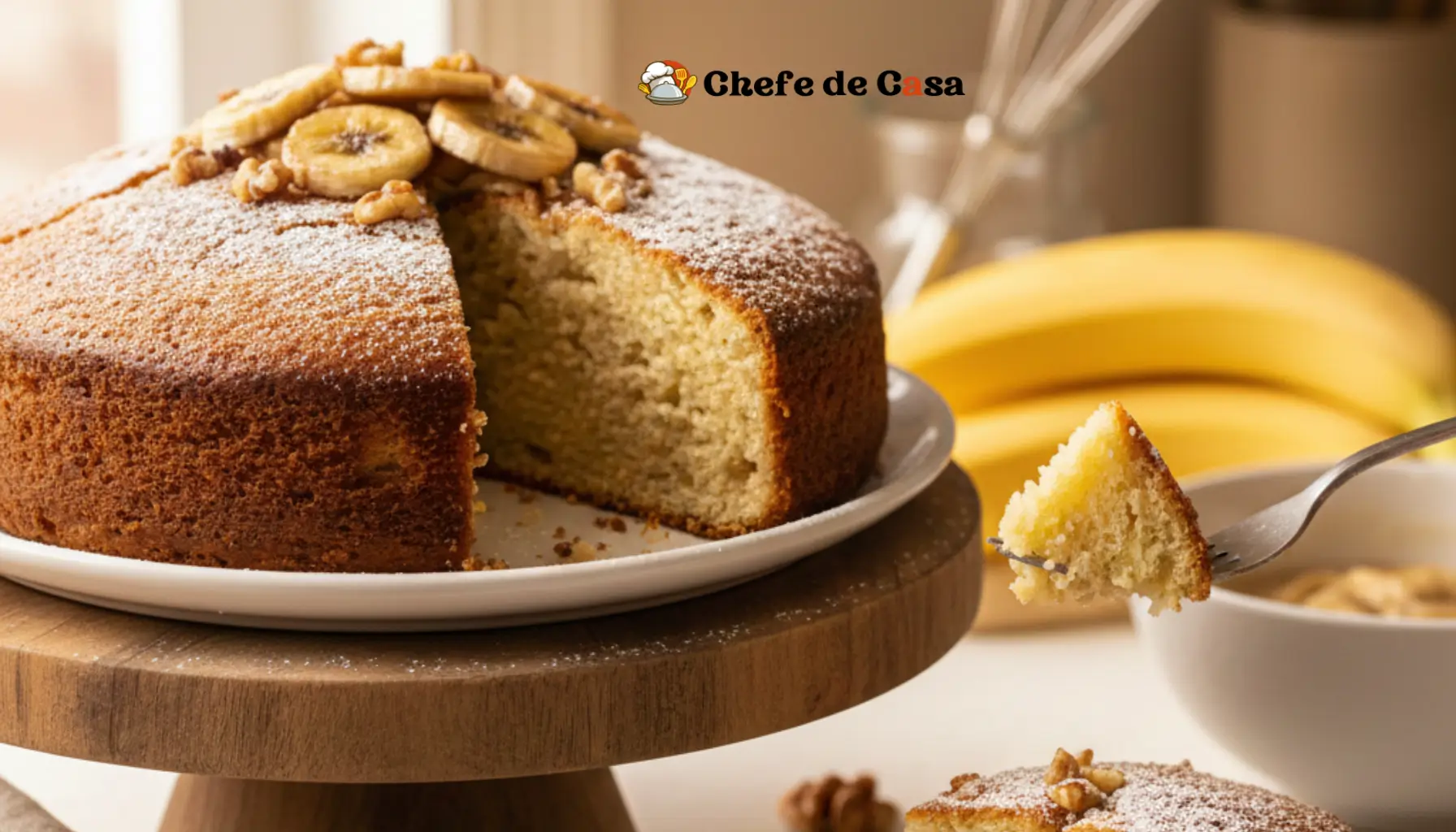 7 truques para um bolo de banana saboroso e fácil