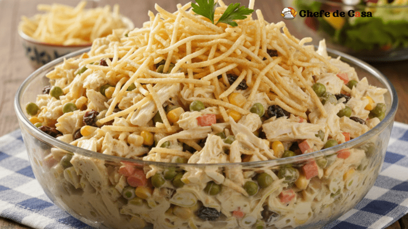 Como fazer salpicão de frango delicioso e com textura perfeita