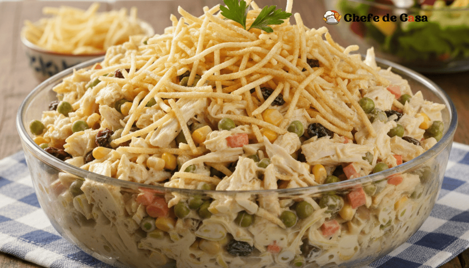 Como fazer salpicão de frango delicioso e com textura perfeita