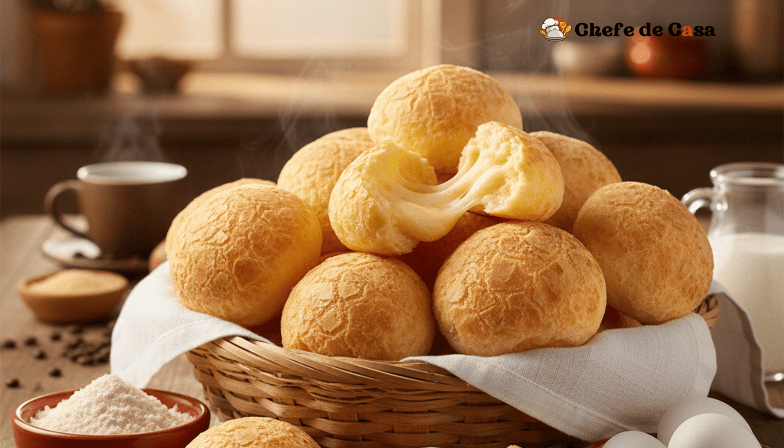 Receita de pão de queijo mineiro saboroso