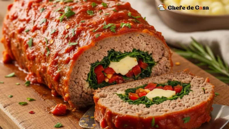 Receita de rocambole de carne moída deliciosa