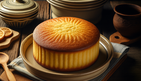 Bolo de fubá cremoso tradicional