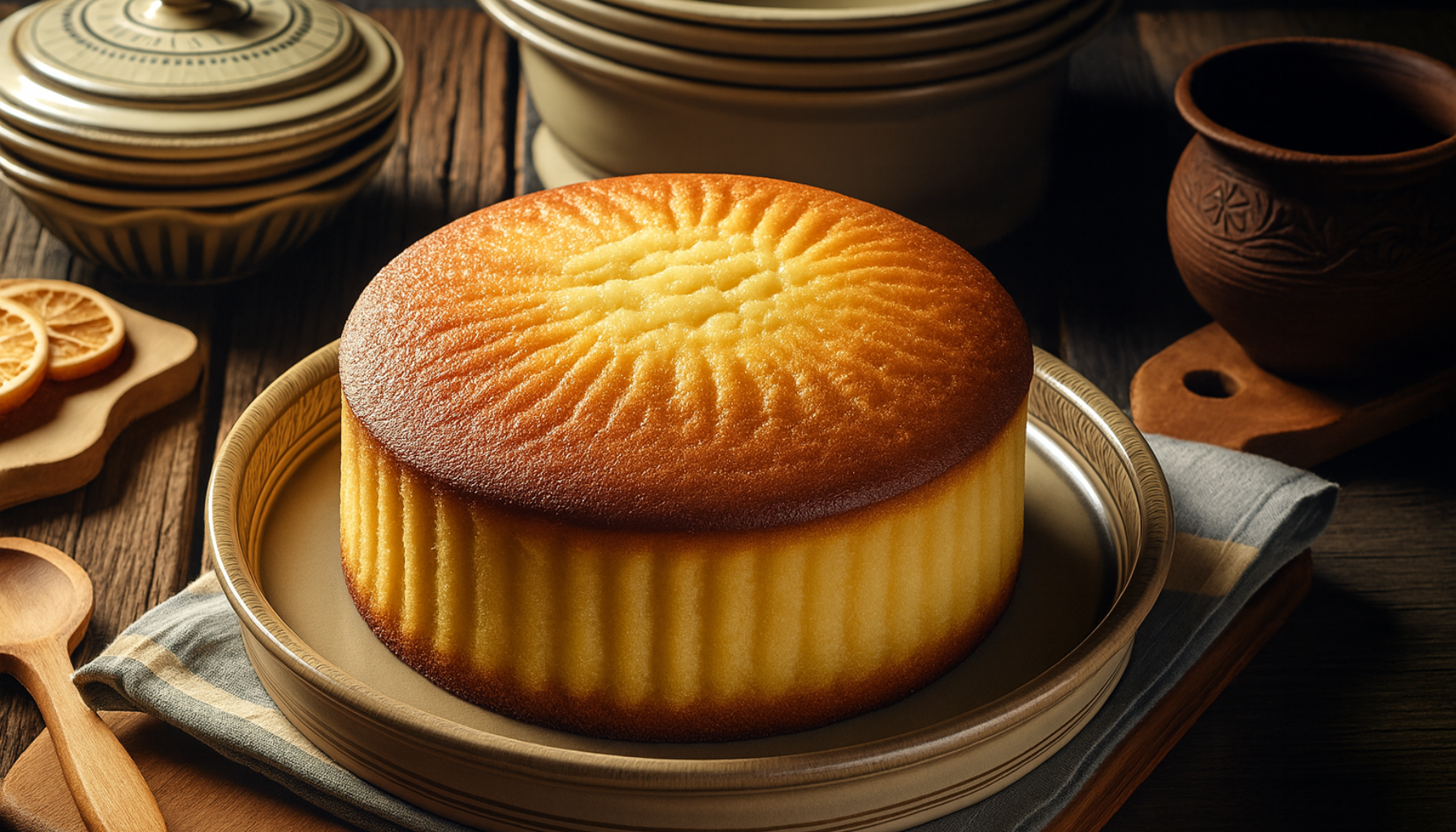 Bolo de fubá cremoso tradicional