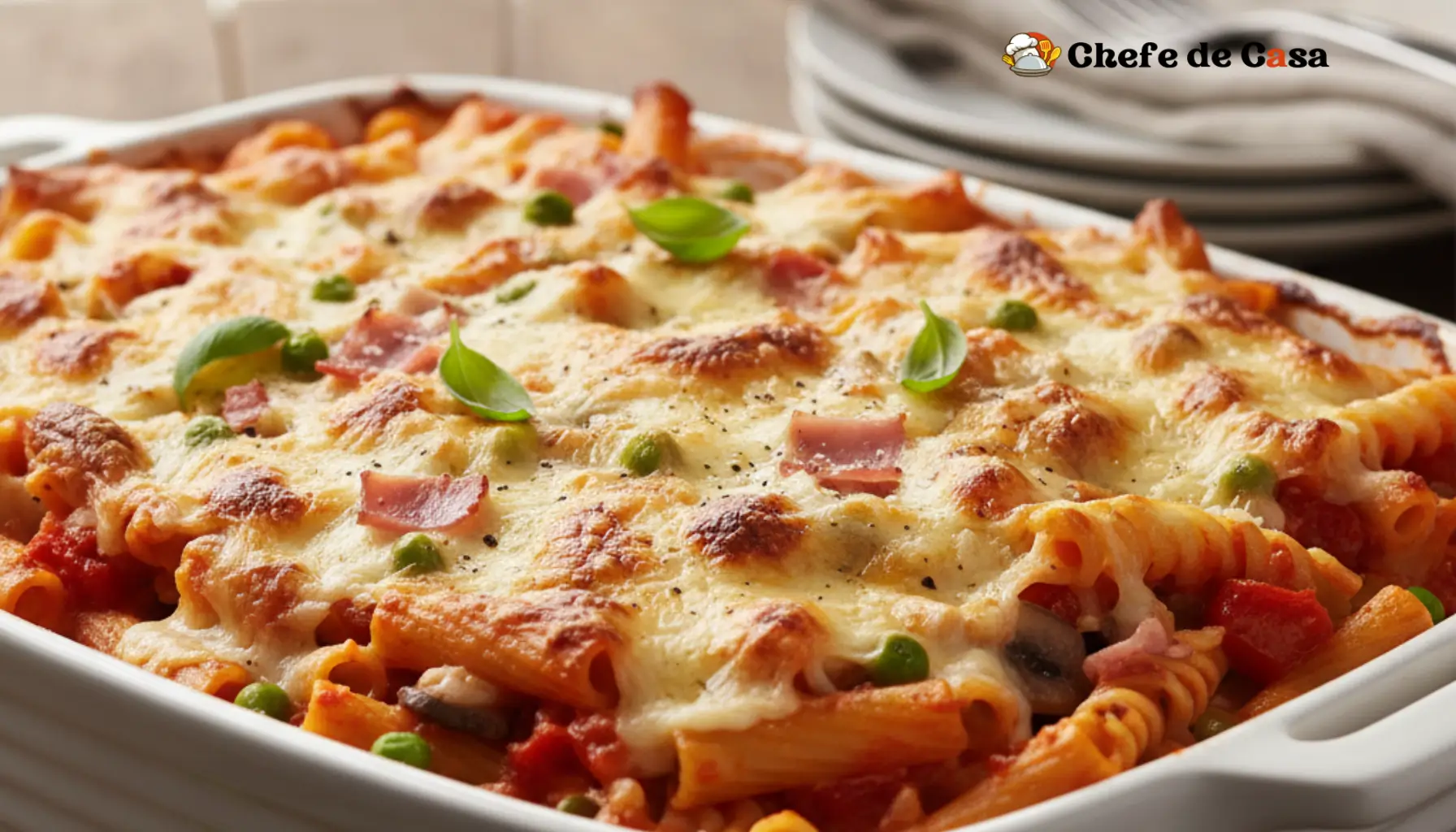 Como fazer um macarrão cremoso de forno