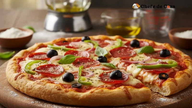 Pizza de liquidificador fofinha e prática para qualquer ocasião
