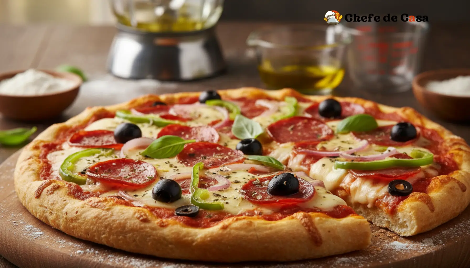 Pizza de liquidificador fofinha e prática para qualquer ocasião