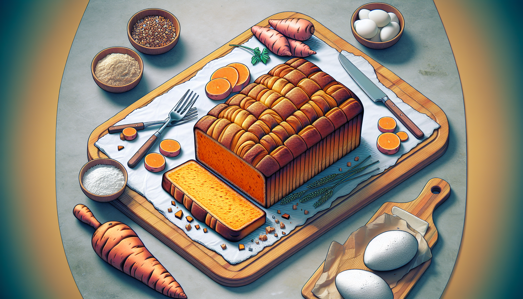 Pão de batata-doce sem glúten