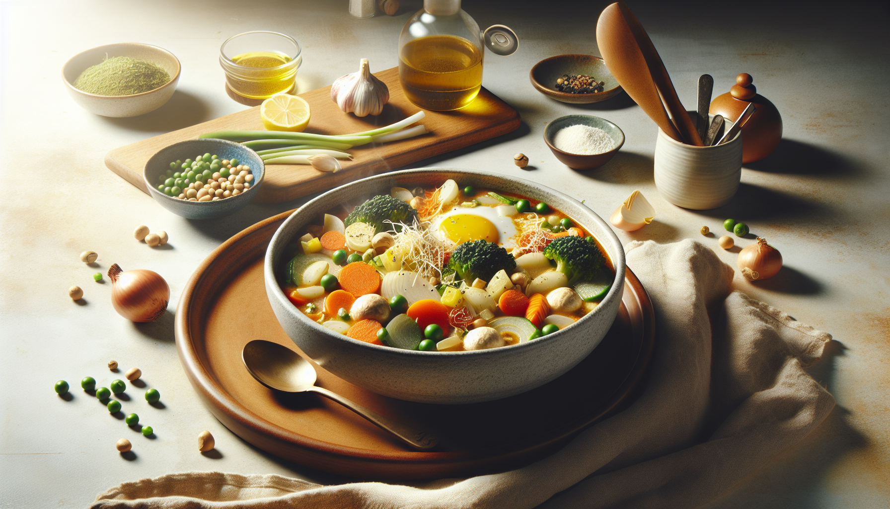 Caldo de mocotó com legumes