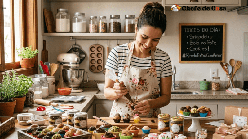 Como Montar uma Doceria em Casa: Guia Completo para Renda Extra com Doces Artesanais, Equipamentos Essenciais, Lucros e Formalização do Negócio