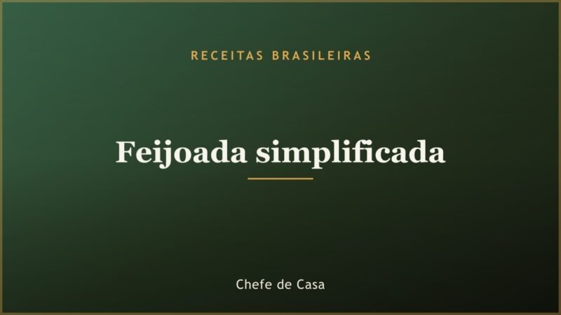 Feijoada simplificada